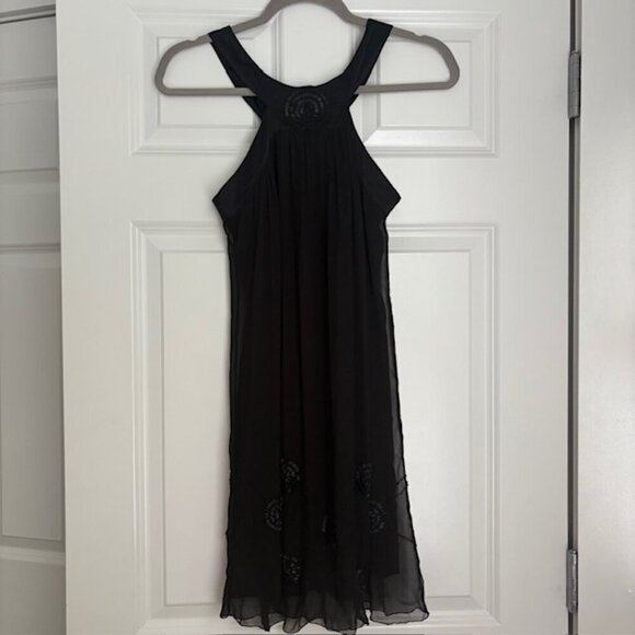 Beaded Silk Dress Nicola Peretti - Picture 4 of 7